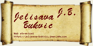 Jelisava Bukvić vizit kartica